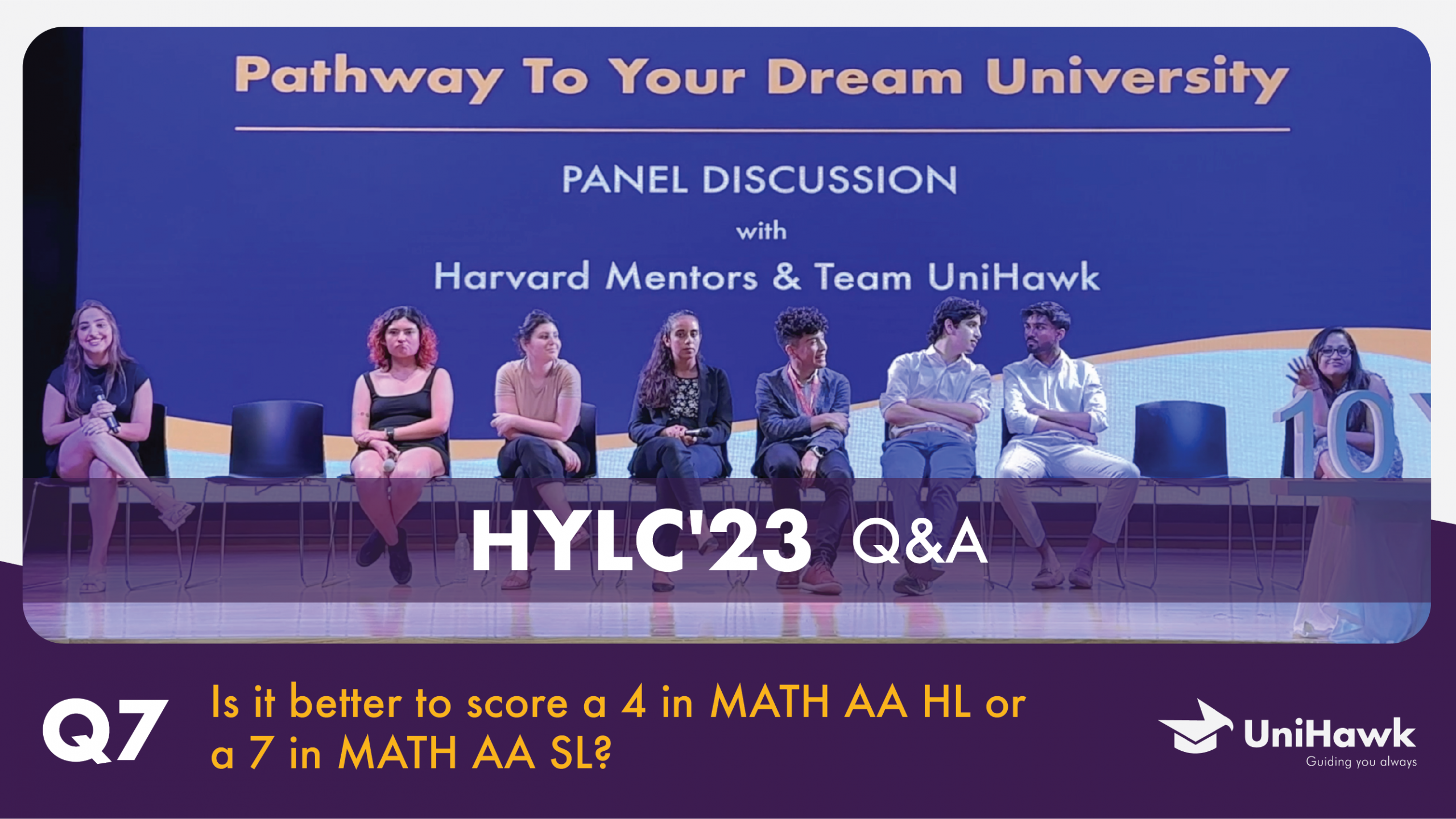 Is It Better To Score A 4 In Math Aa Hl Or A 7 In Math Aa Sl? | HYLC Summer 2023 | Panel Discussion