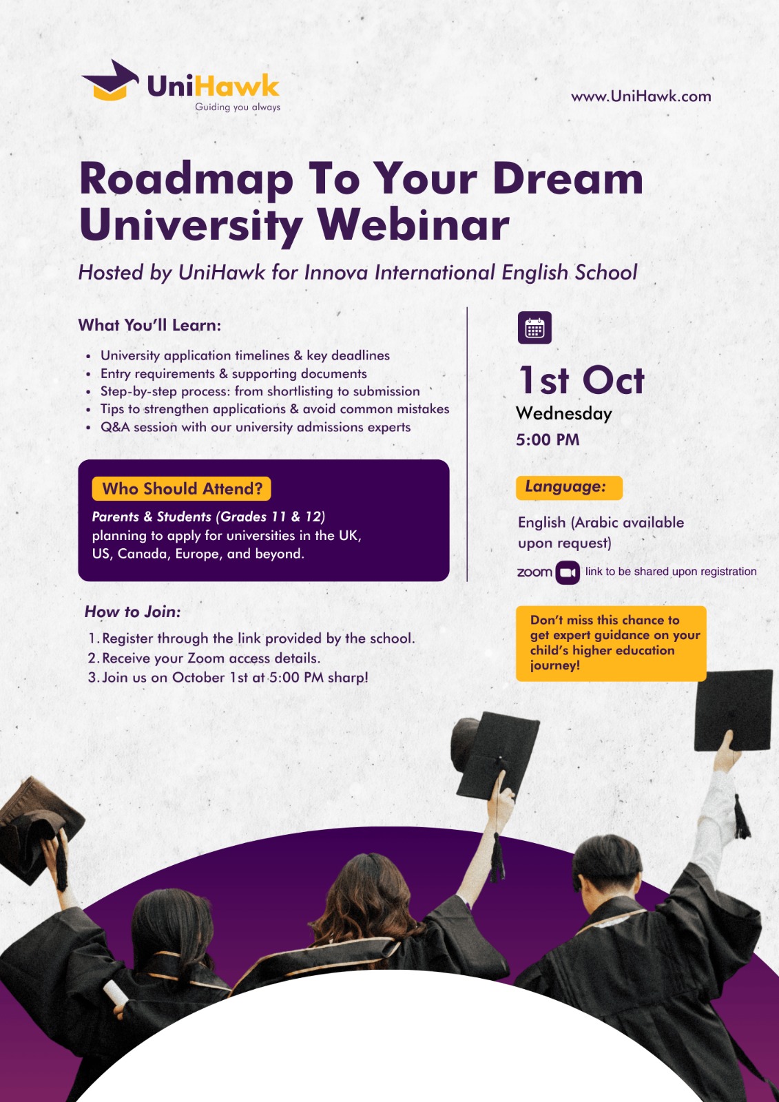 University Applications Webinar
