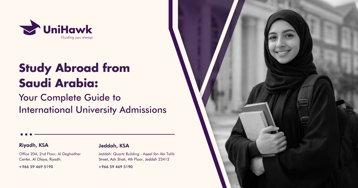 Study Abroad from Jeddah Riyadh Saudi Arabia
