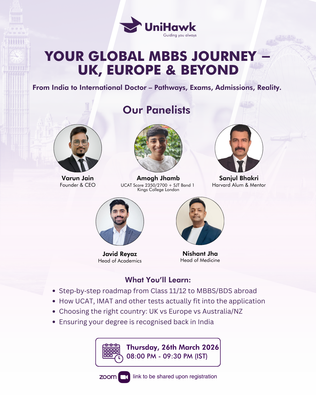 Medicine Panel Discussion: Your Global MBBS Journey: UK, Europe & Beyond
