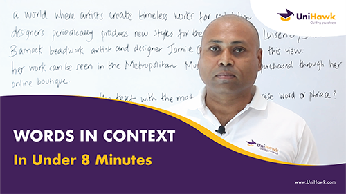 Word In Context in Under 8 Minutes