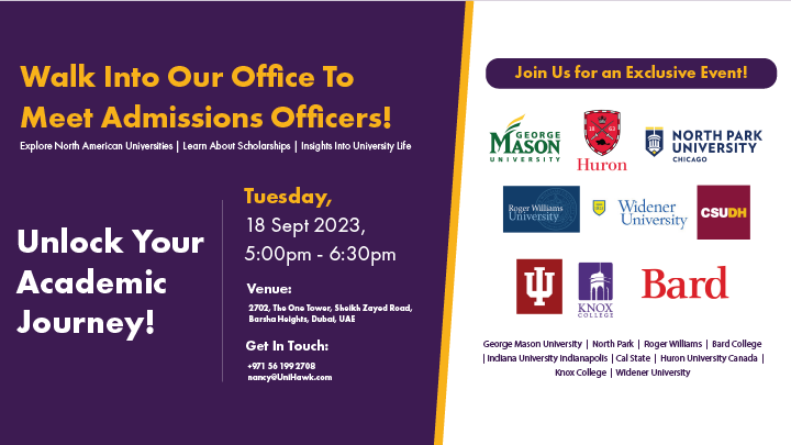 Walk Into Our Office To Meet Admissions Officers!