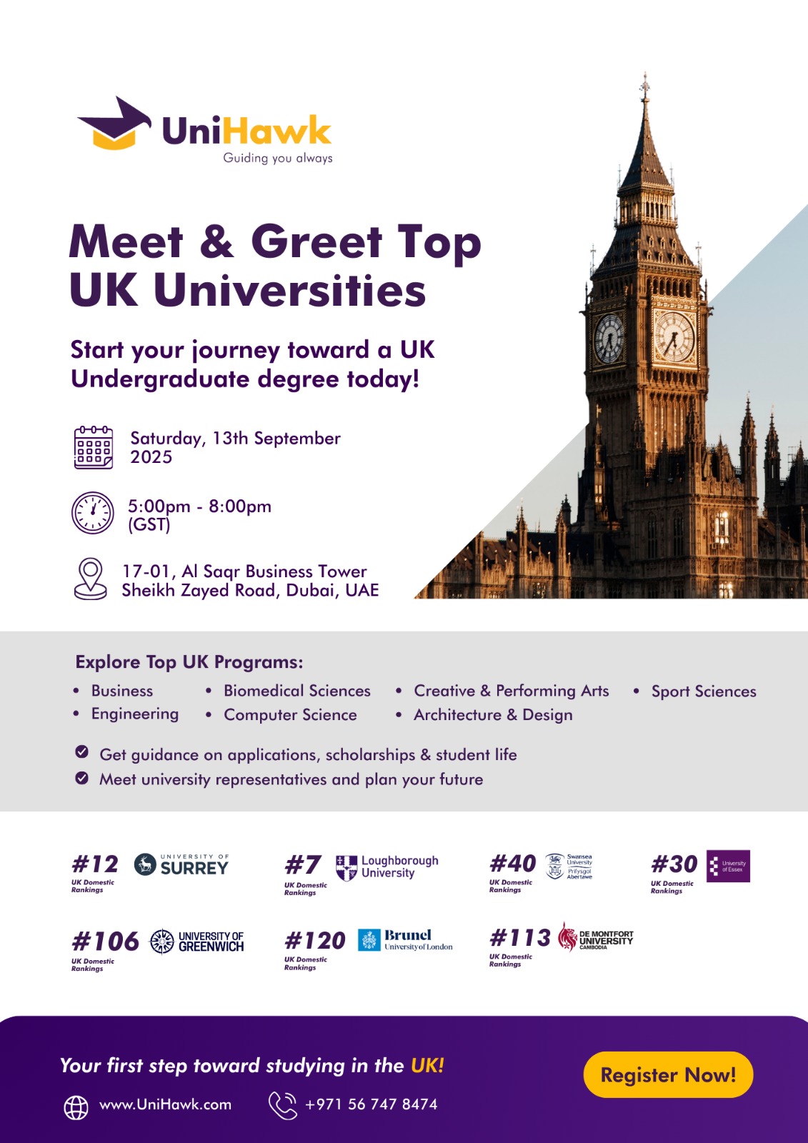 Meet & Greet: Top UK Universities