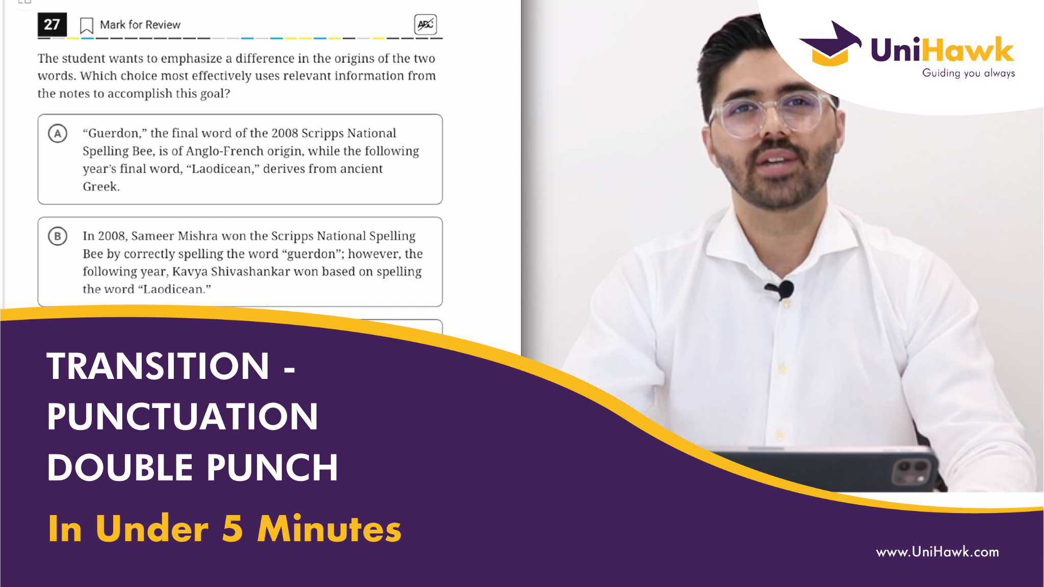 Transition – Punctuation