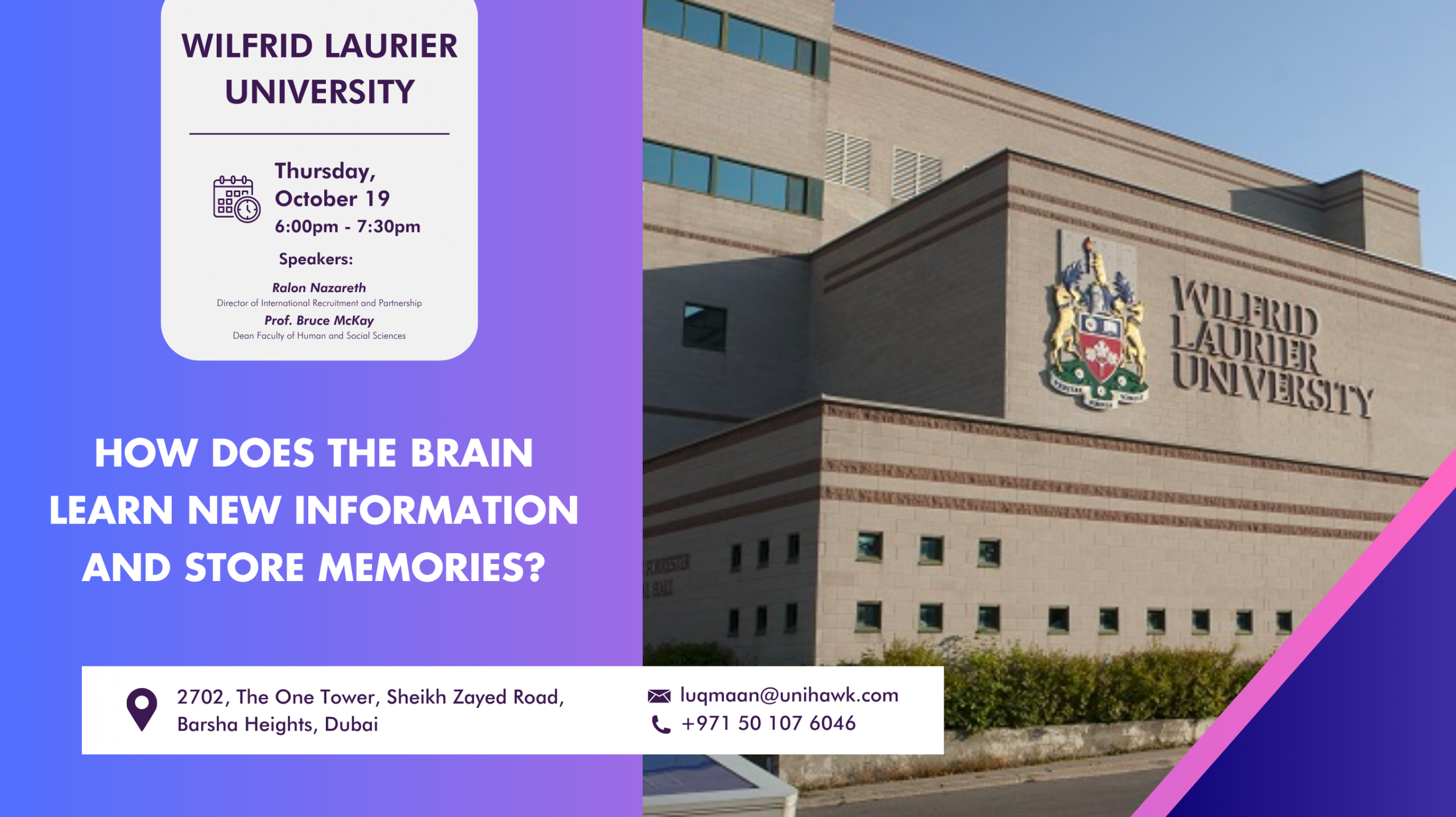 Masterclass With Wilfrid Laurier University