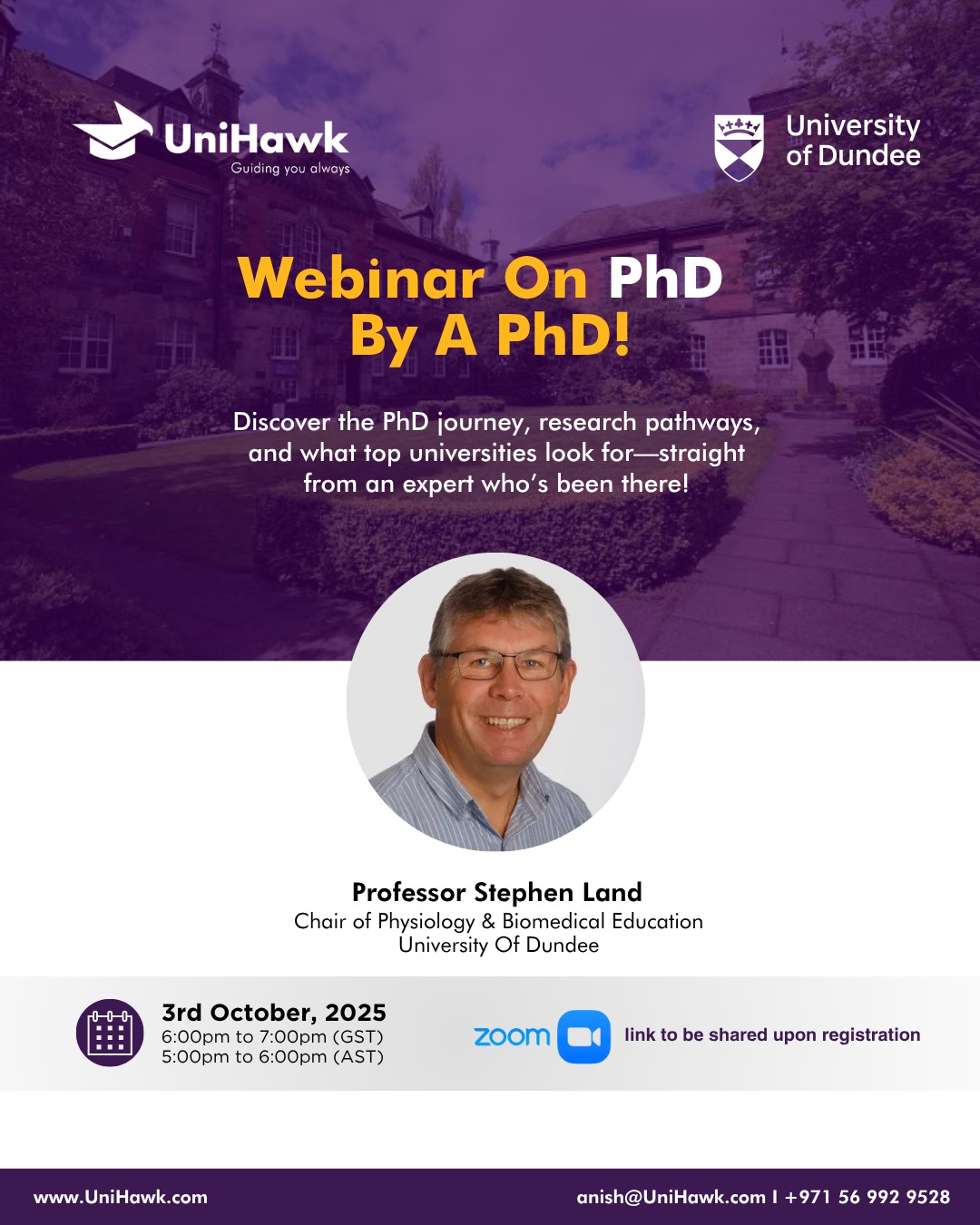 Webinar on PhD – By a PhD!