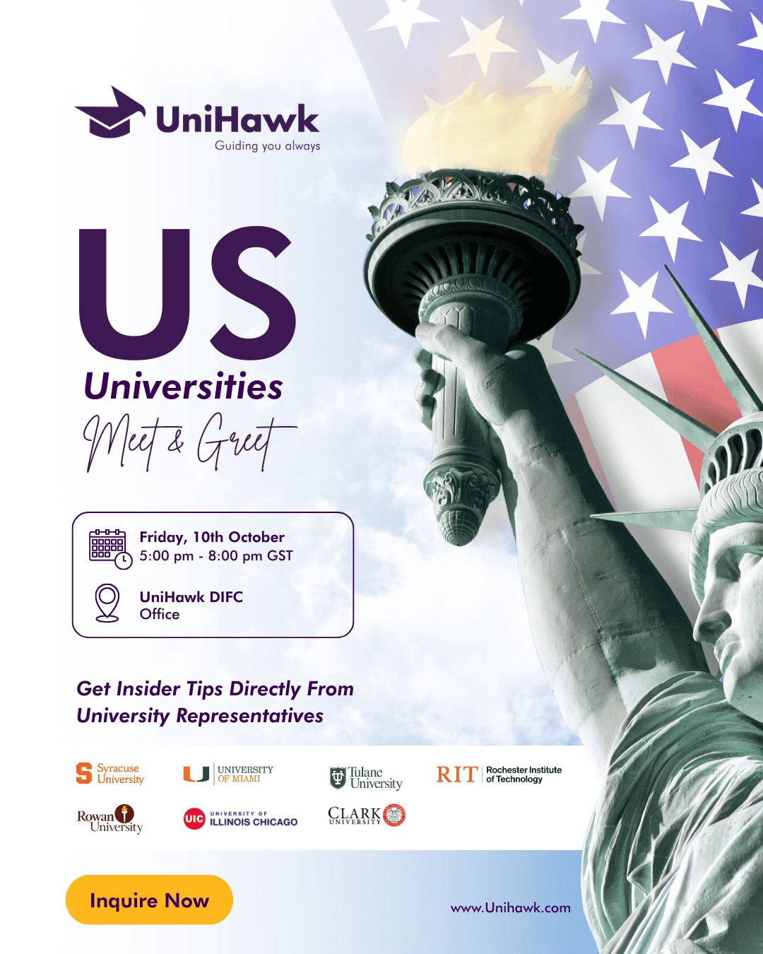 UniHawk US Universities Meet & Greet!