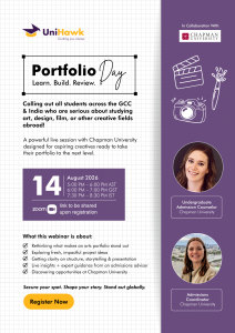 Portfolio Day with Chapman University by UniHawk