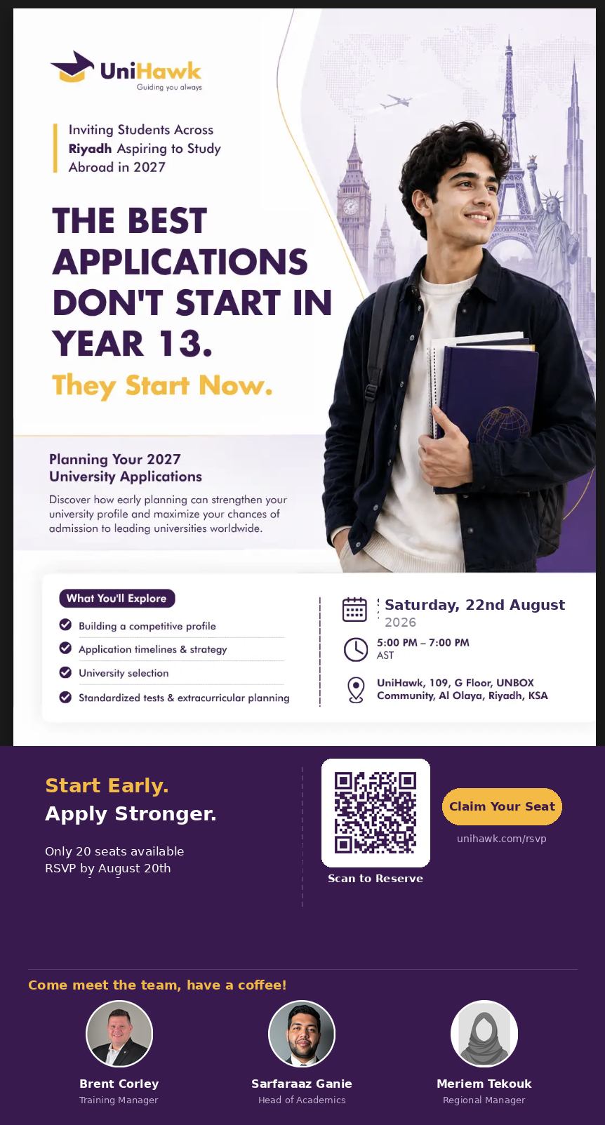 Planning Your 2027 University Applications by UniHawk