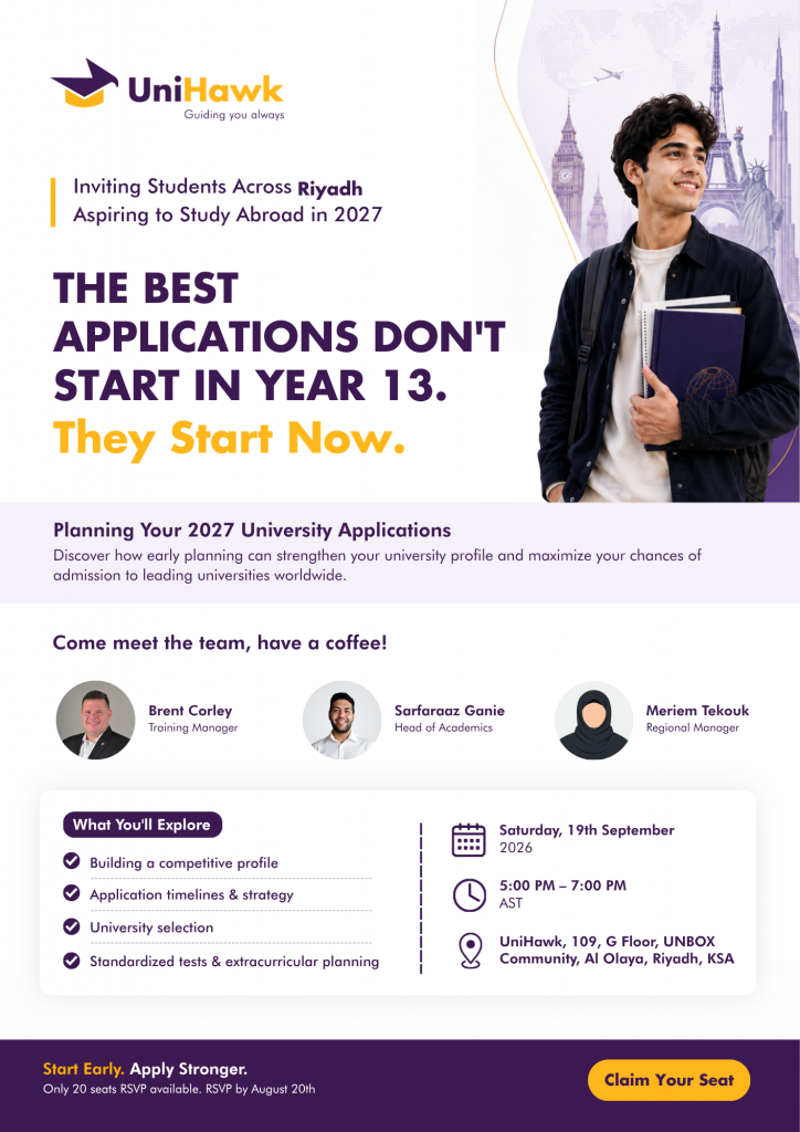 Planning Your 2027 University Applications