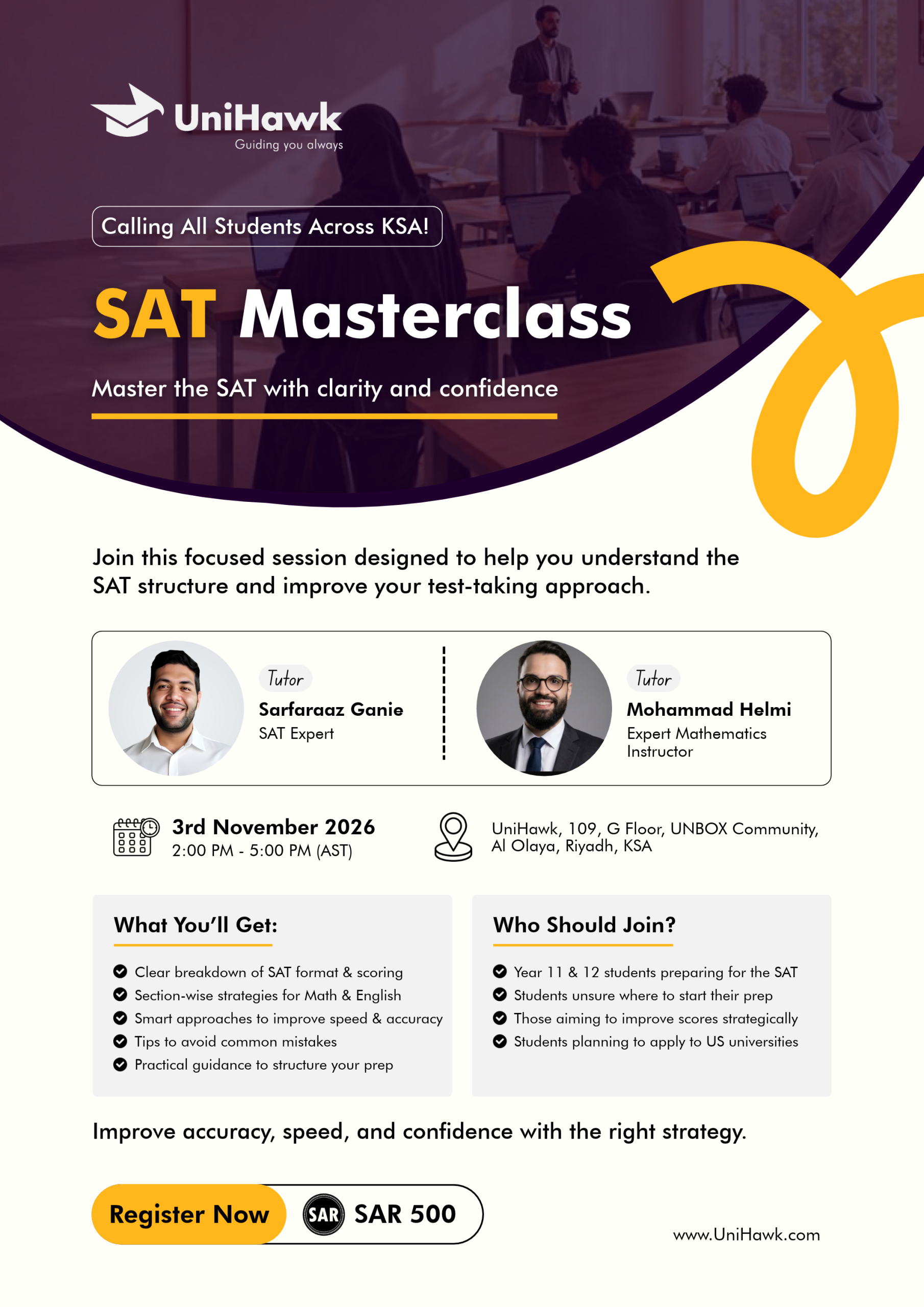 SAT Masterclass - KSA